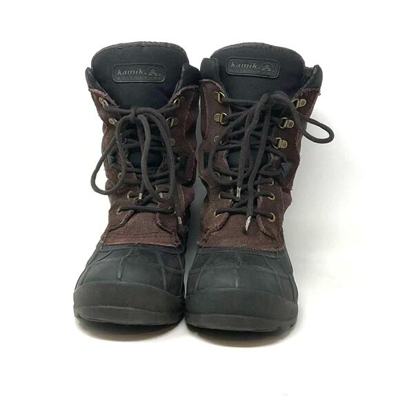 Kamik Nationplus Men’s Size 9 Waterproof Insulated Snow Rain Boots Brown - Picture 3 of 10